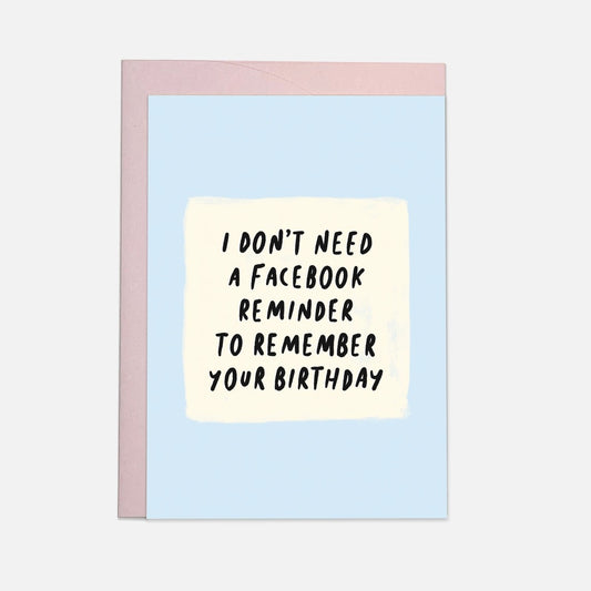 Facebook Birthday Greeting Card