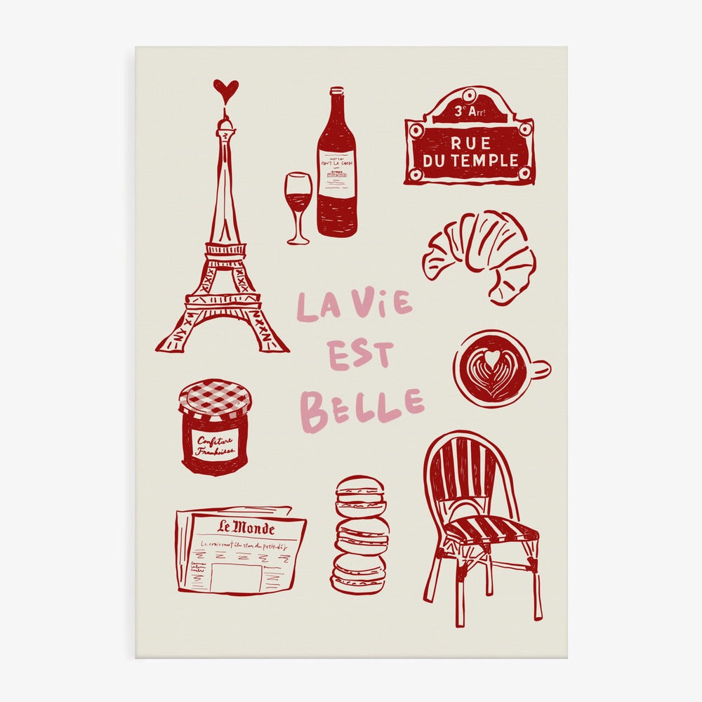 Crimson Paris Icons 30x40
