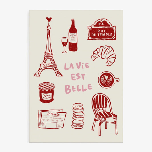 Crimson Paris Icons 30x40