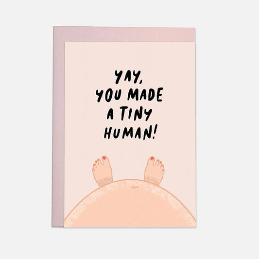 Tiny Human Greeting Card