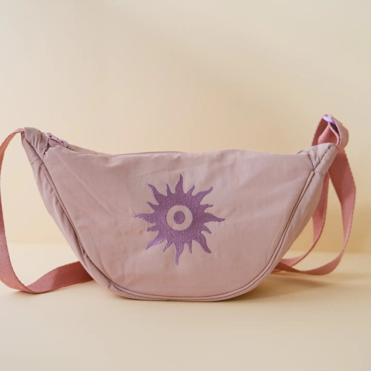 Nylon Sling Bag in 90s Lilac