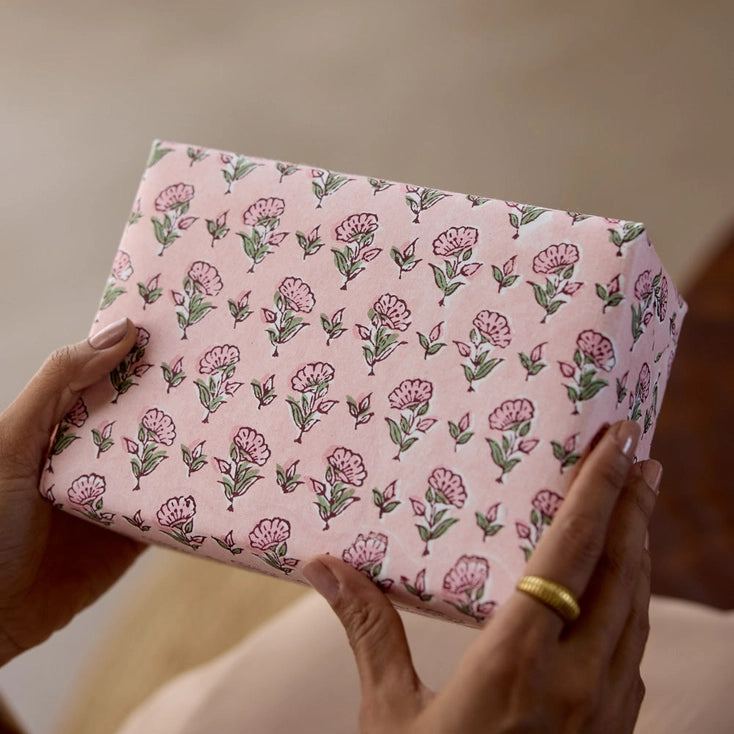 Ditsy Floral Blush Wrapping Paper