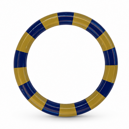 Stripe Bracelet Olive Cobalt