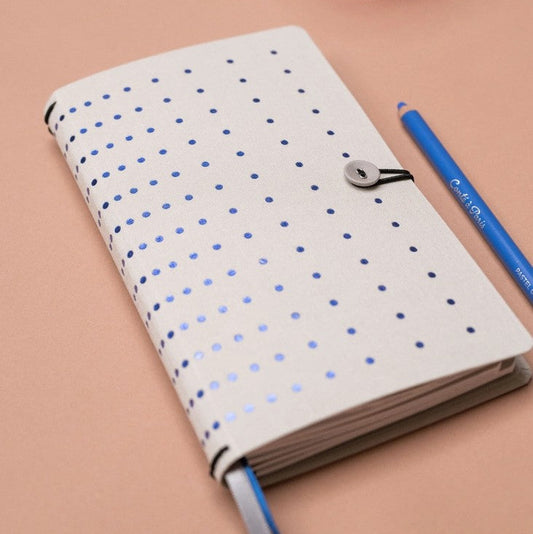 Notebook Button Forever Blue