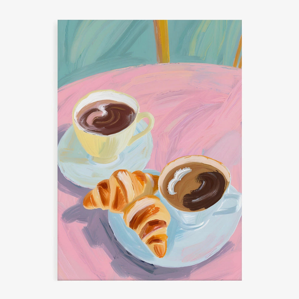 Coffee Croissants 30x40