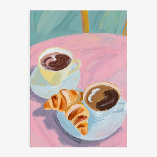 Coffee Croissants 30x40