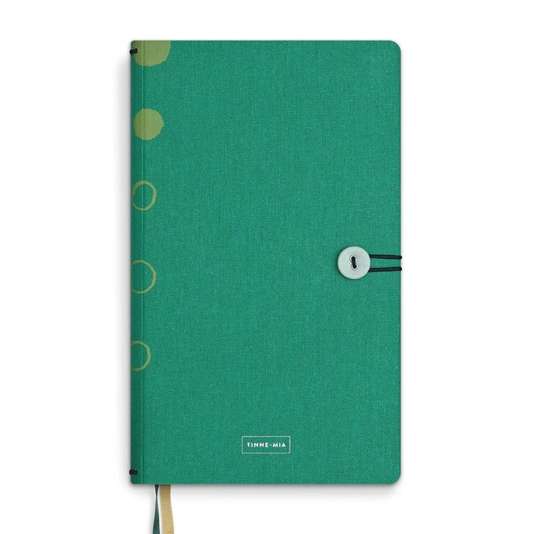 Notebook Button Emerald