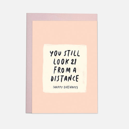 21 Distance Greeting Card