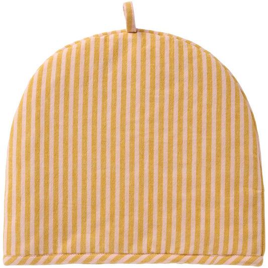 Tevarmer Oker og rosa striper