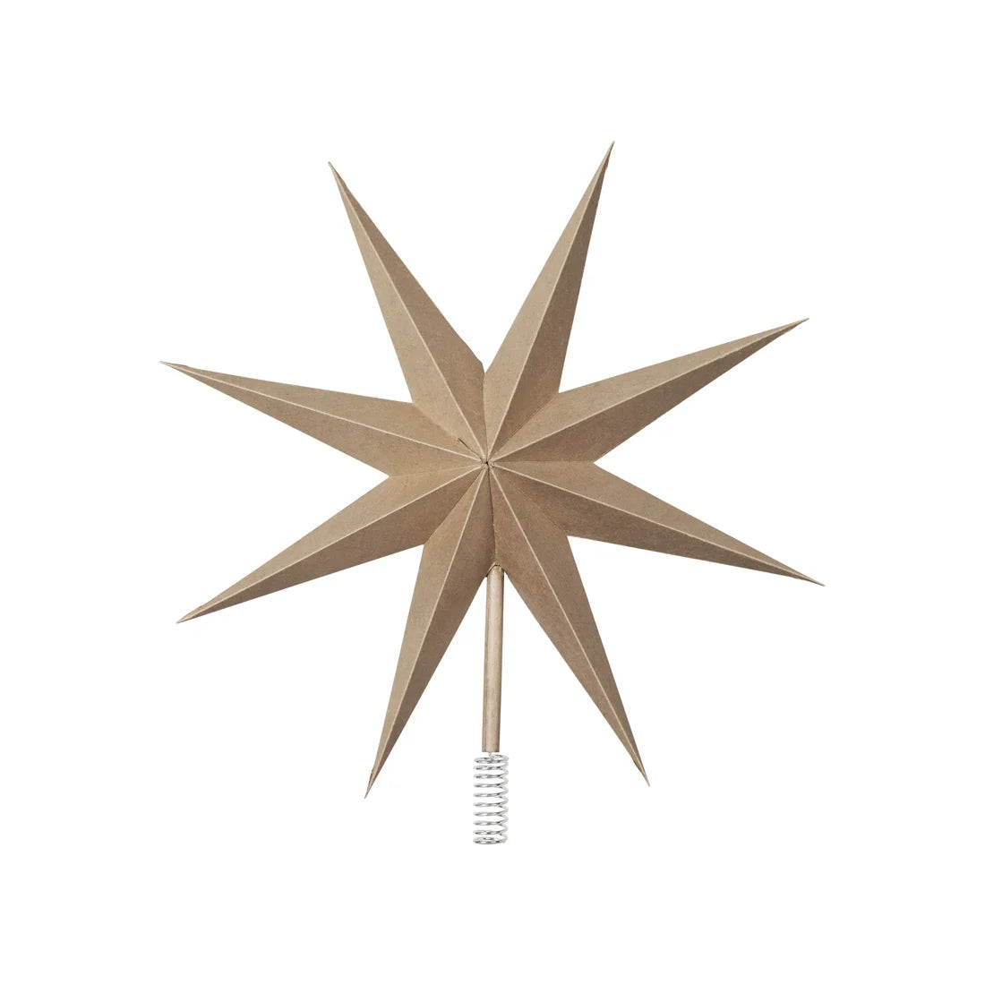 Star Tree Topper Natural Brown