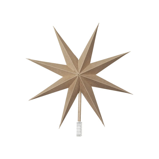 Star Tree Topper Natural Brown