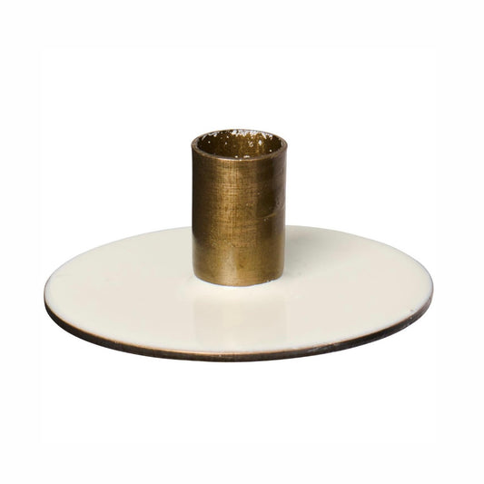 Lysestake Metall Hvit