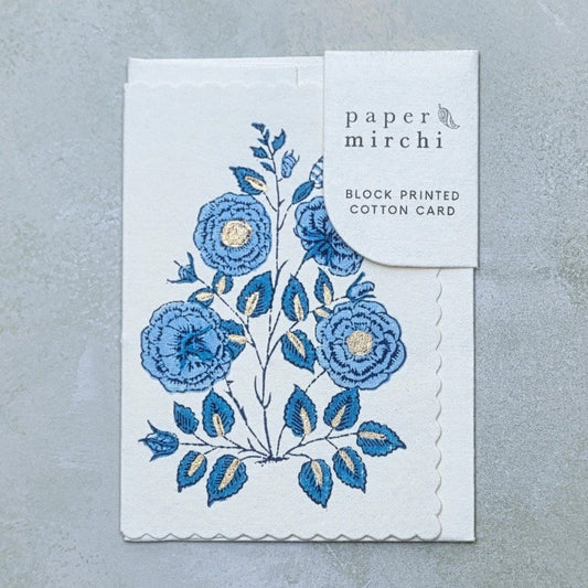 Gulab Sapphire Greeting Card
