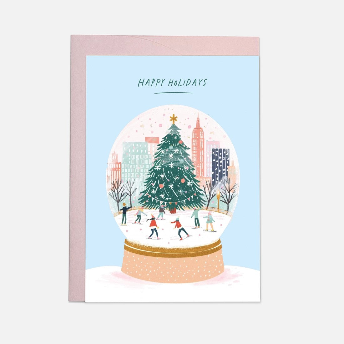 Snow Globe Holidays - Greeting Card