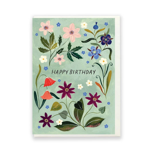 Happy Birthday Floral 2 Card