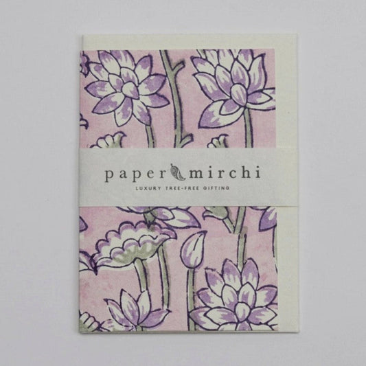 Lotus Lavender Greeting Card