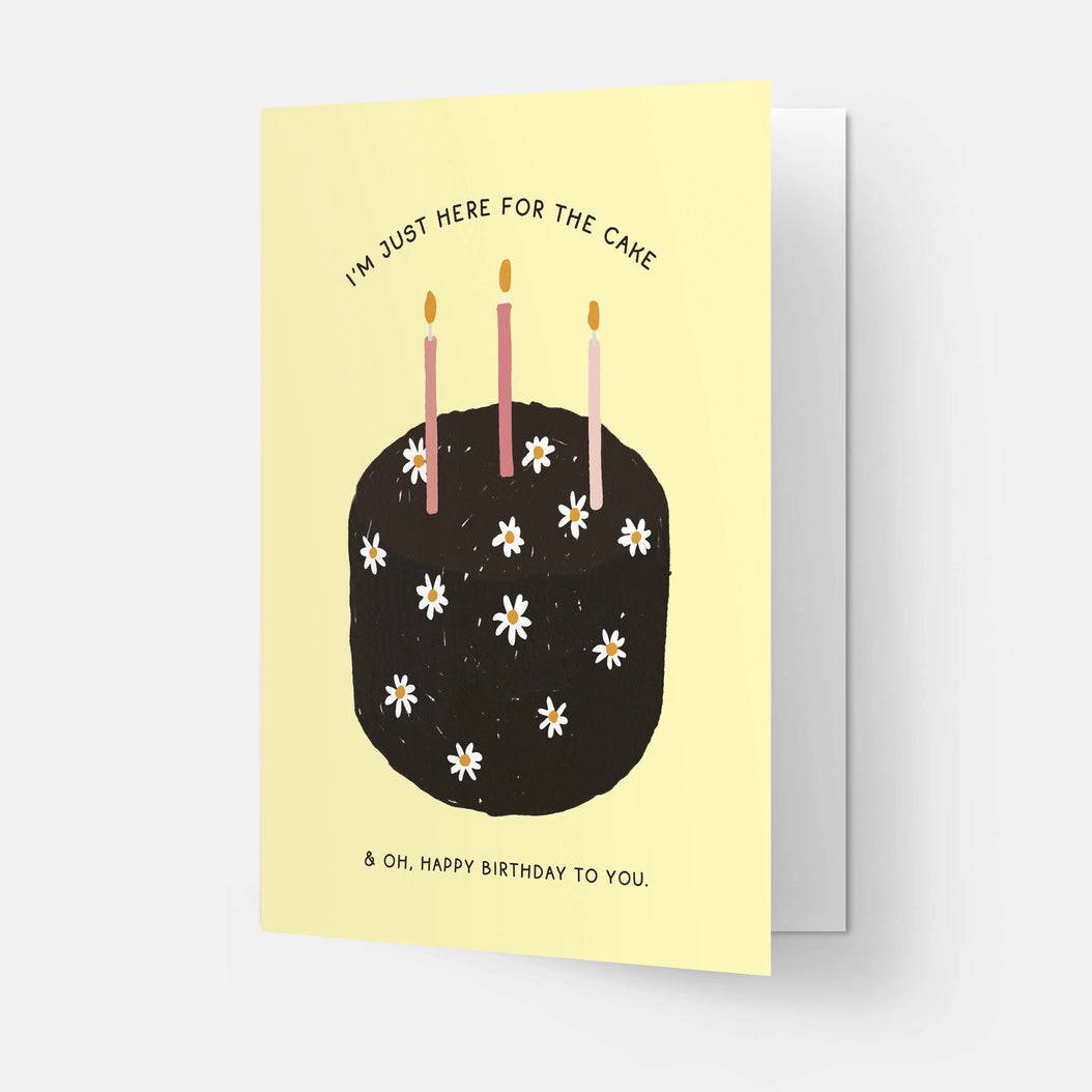 Here For Cake Card