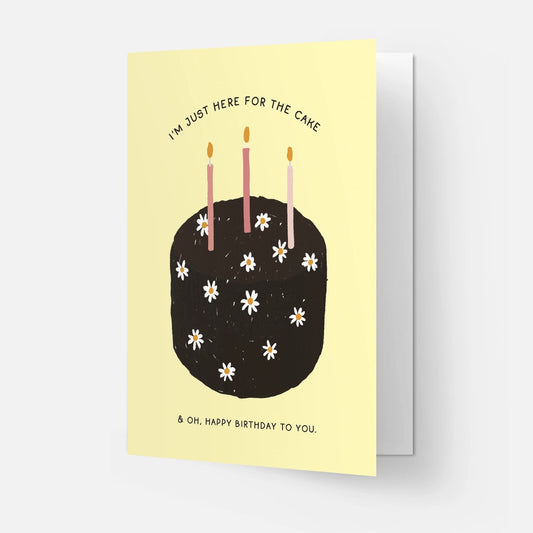 Here For Cake Card