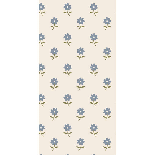 Servietter Blå blomster