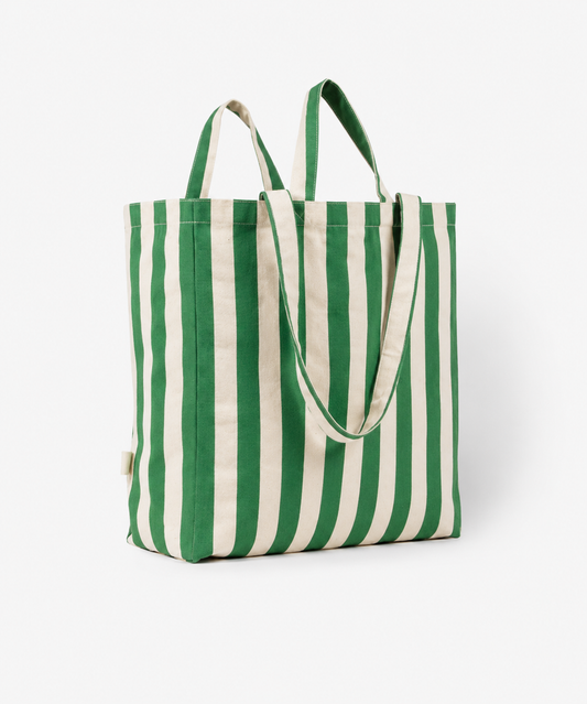 Organic Tote Original Green Stripes