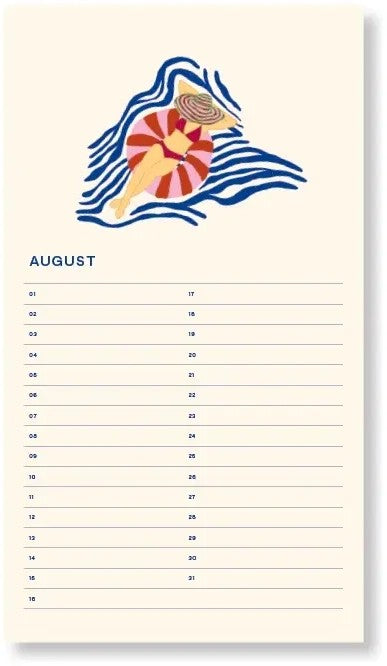 Birthday Calendar Flowers