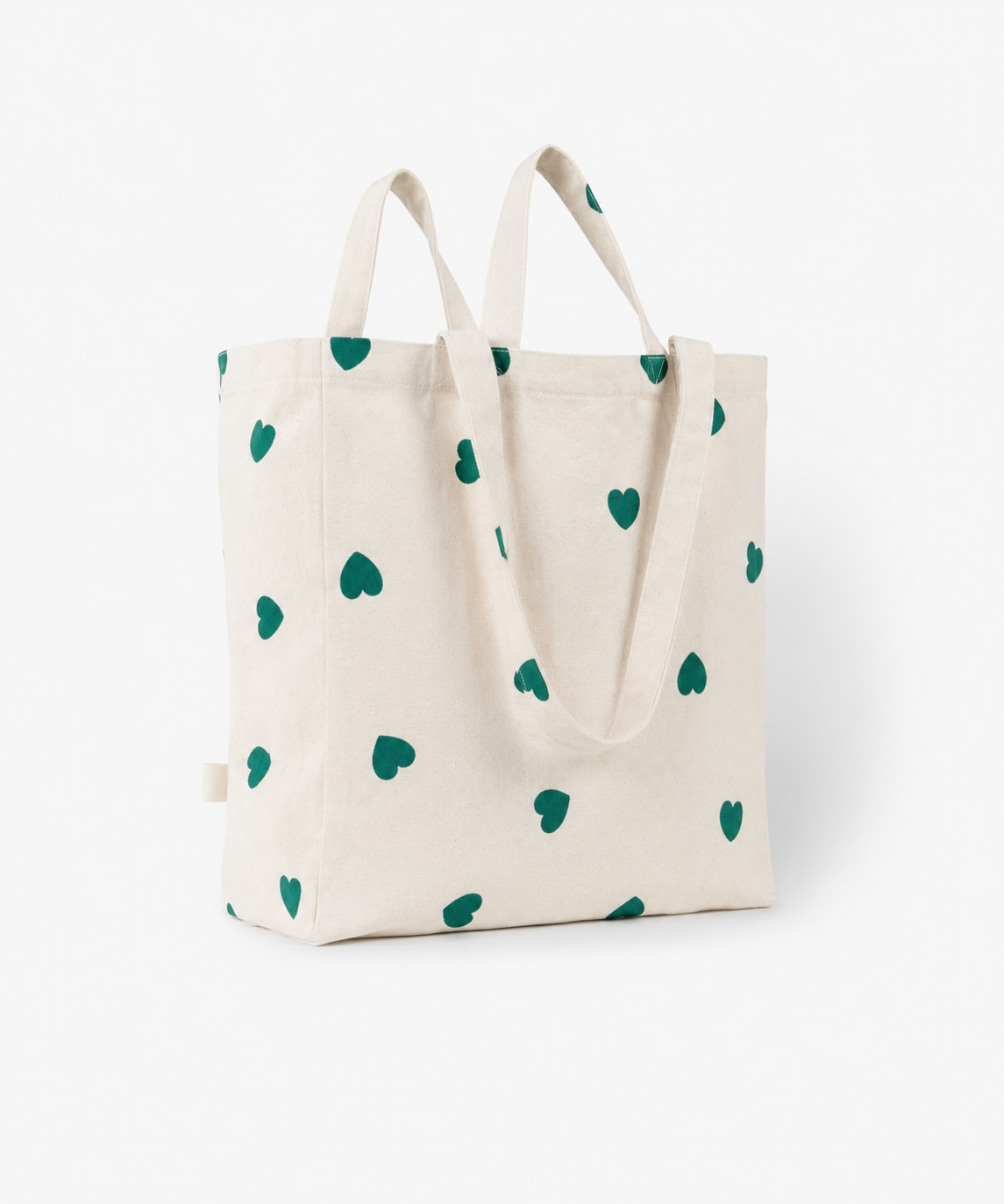 Organic Tote Original Green Hearts
