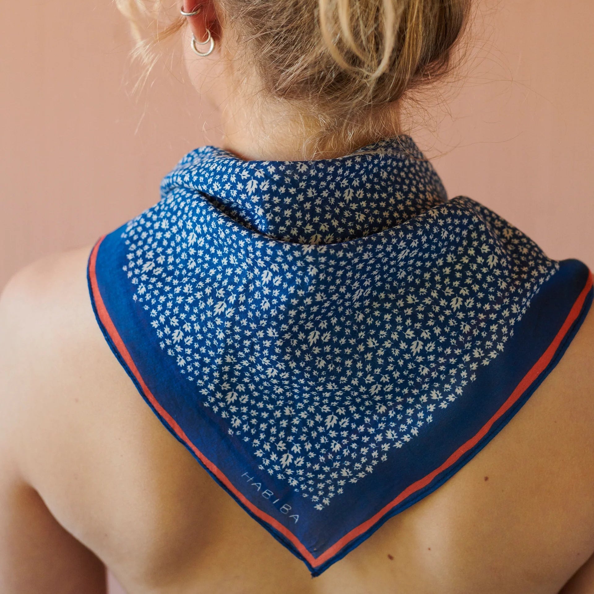 Leaf Bandana Indigo