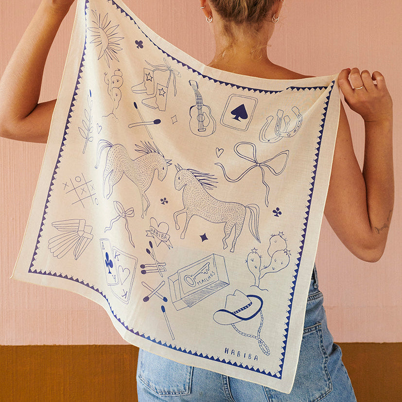 Polly Solo Bandana Japan Blue