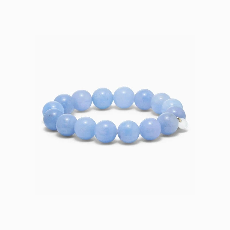 Chunky Aquamarine Stretch Bracelet