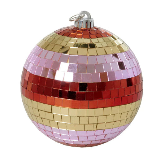 Disco ball Red, Pink, Gold