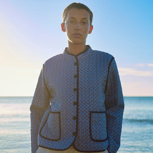 Astrid Leaf China Jacket Sapphire