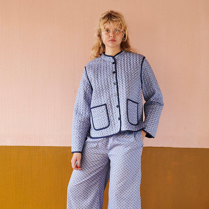 Astrid Leaf China Jacket Sapphire