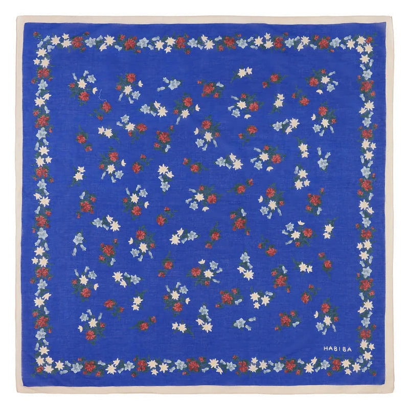 Edelweiss Scarf Japan Blue