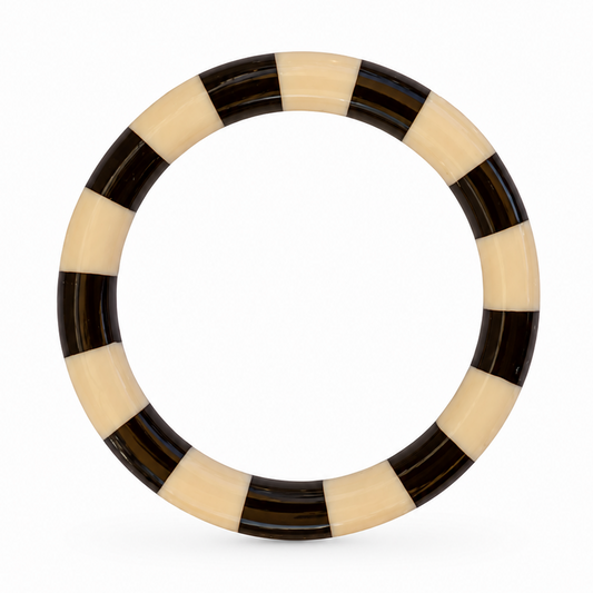 Stripe Bracelet Coffee Cream