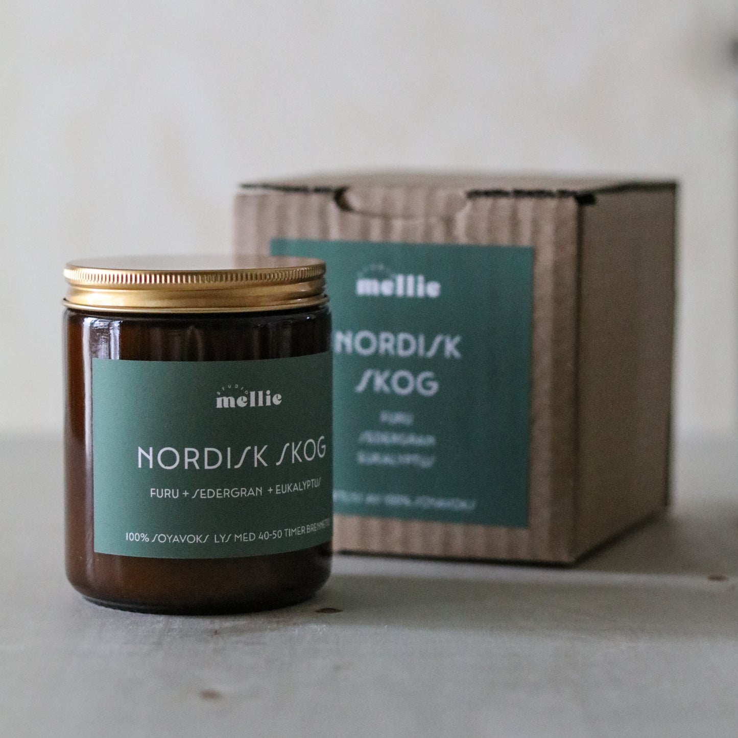 NORDISK SKOG duftlys stort