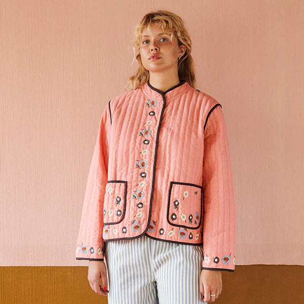 Flora China Jacket Berry