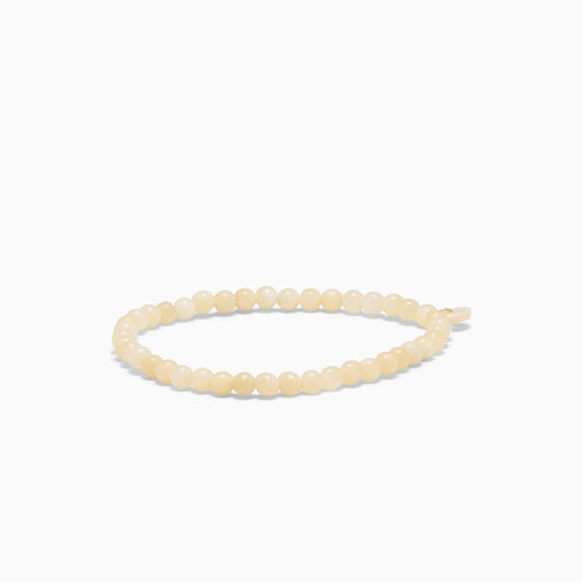 Petite Yellow Jade Stretch Bracelet