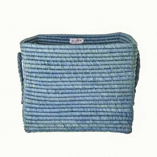 Raffia Basket Blue
