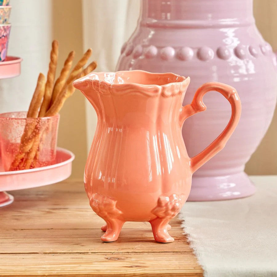 Jug with Feet Coral