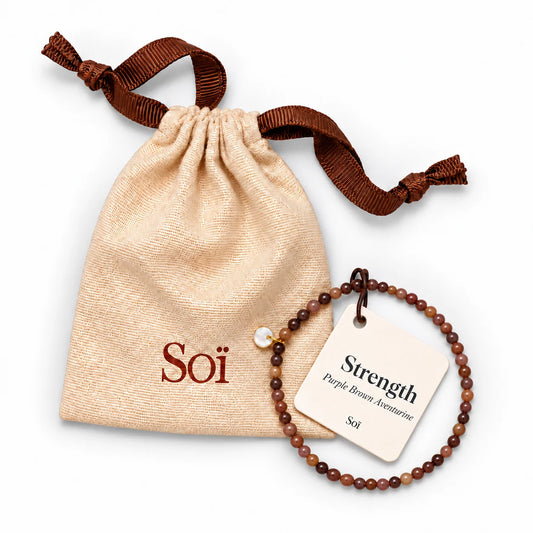 Petite Brown Aventurine Stretch Bracelet