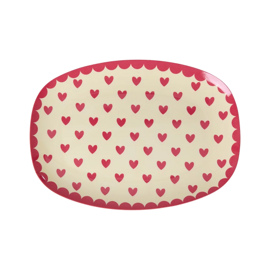 Melamine Plate S Hearts