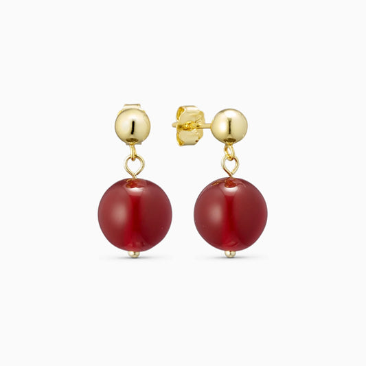 Nora Red Jade Earrings