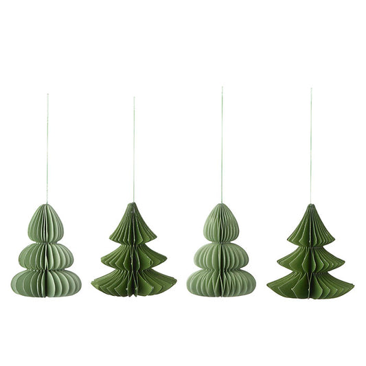 Honeycomb Christmas Trees Forest 4 pk
