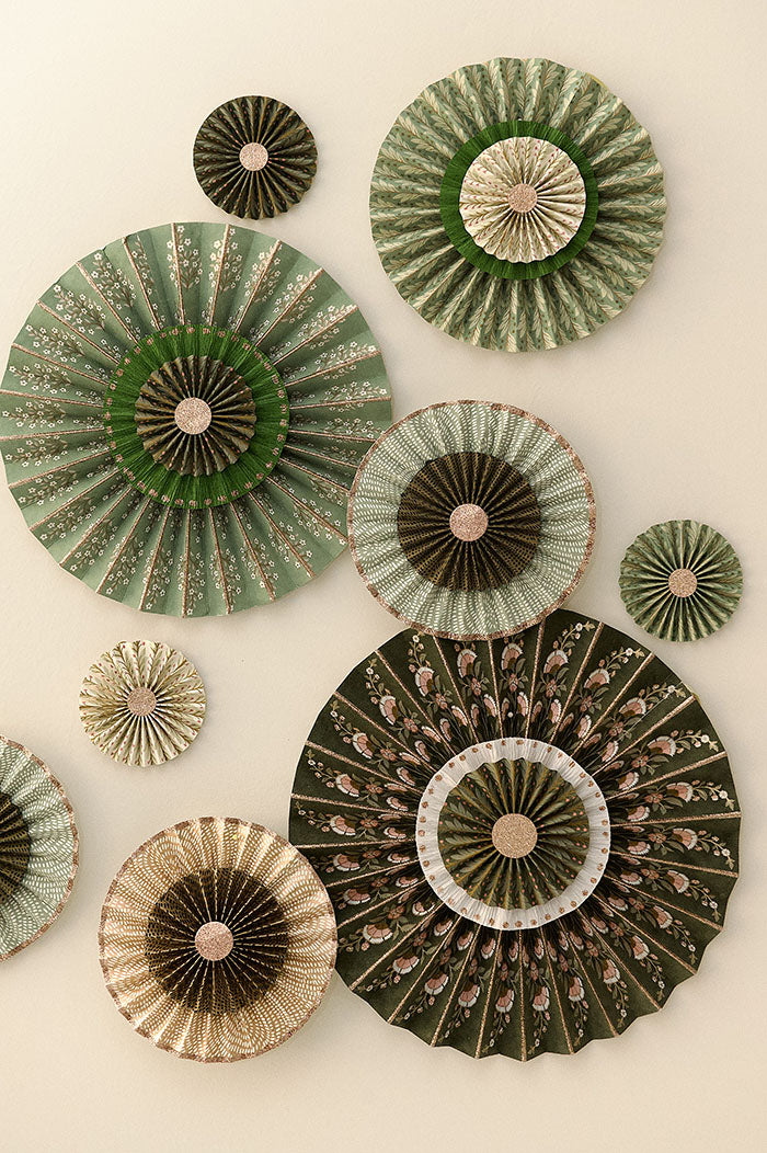 Paper Rosette Naya Sage
