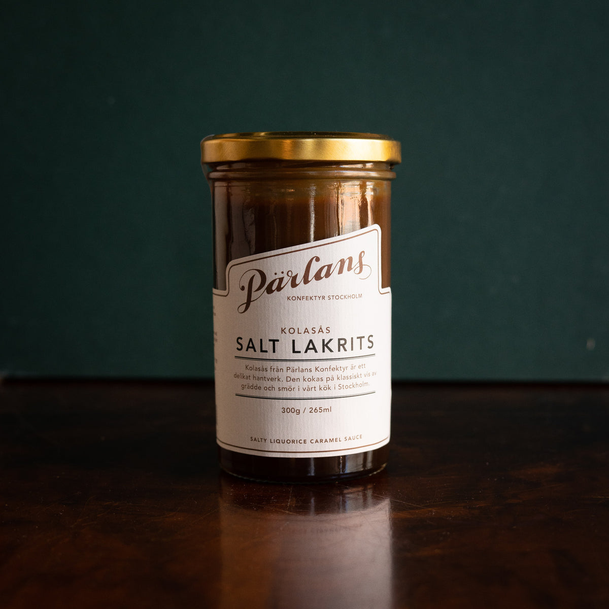 Karamellsaus Glass Salt lakris