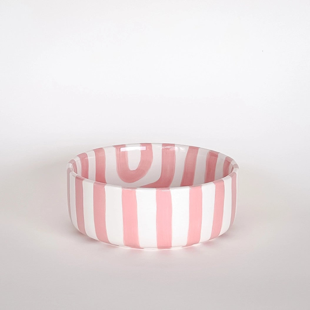Skål Shcale Stripes Rose