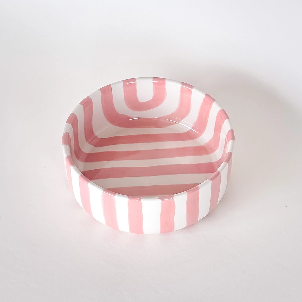 Skål Shcale Stripes Rose
