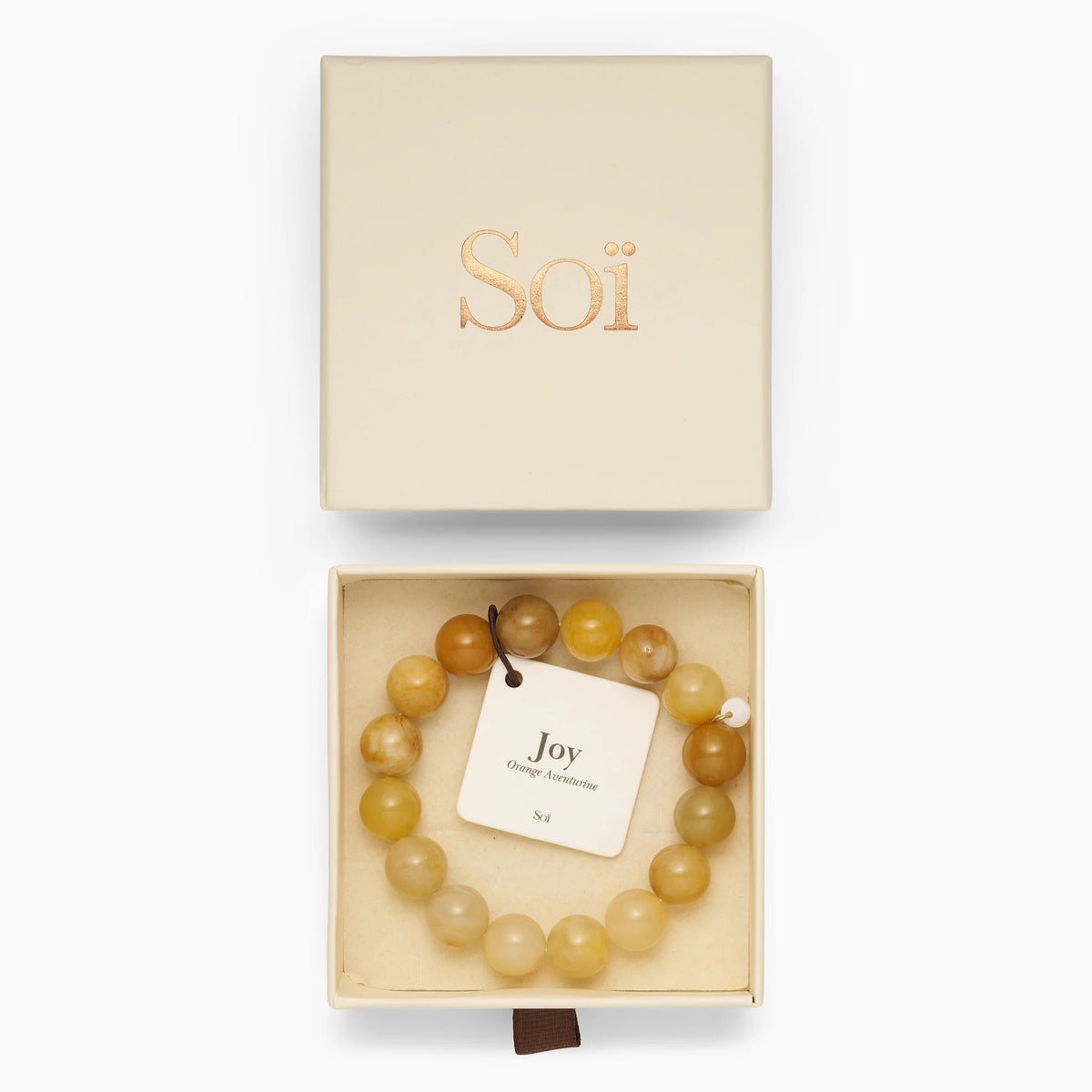 Chunky Orange Aventurine Stretch Bracelet