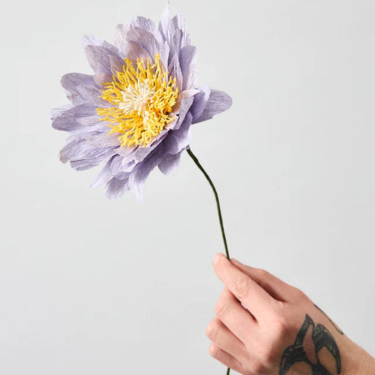 Paper Flower Cottage Rose Purple