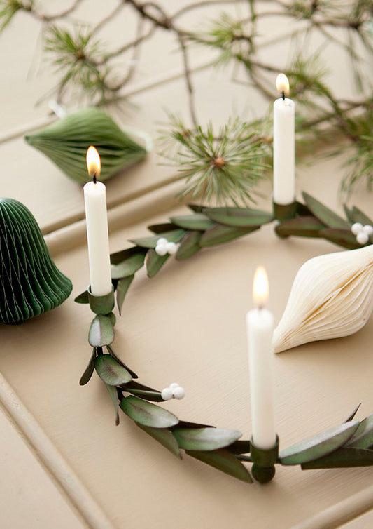 Advent Candle Holder Leaf
